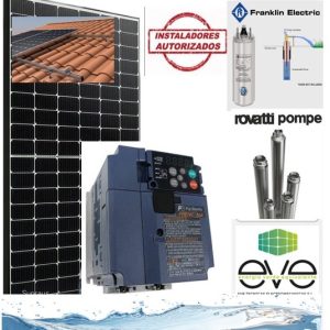 Bombeo solar directo 1,5KW-6000 litros/hora